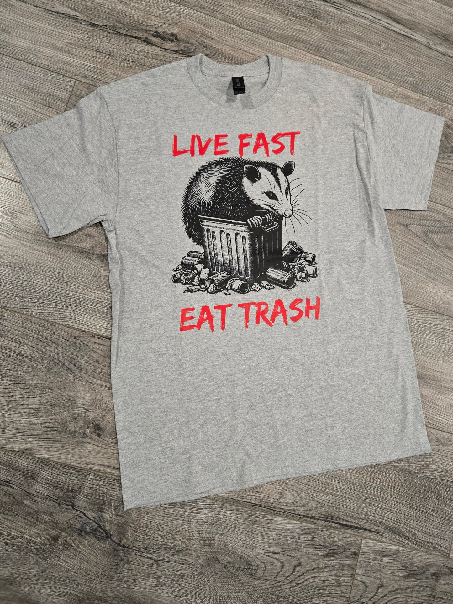 Live Fast Eat Trash Tee